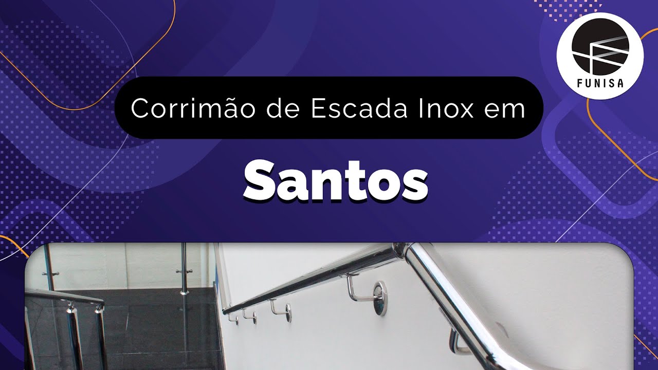 Corrim&atilde;o De Escada Inox em Santos
