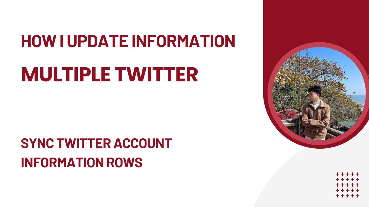 How I Auto Update Information Multiple Twitter | Sync Twitter account information rows