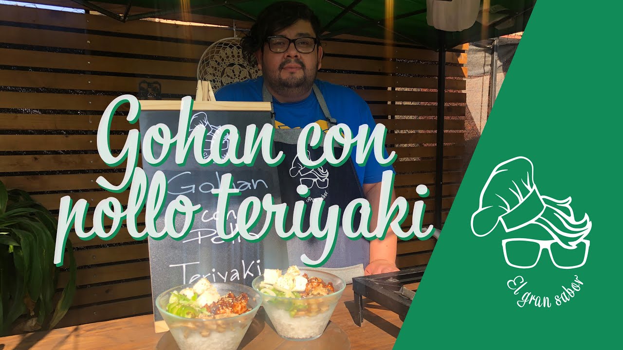 Gohan con pollo teriyaki