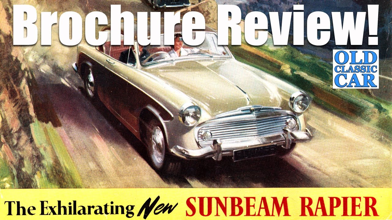 Classic Sunbeam Rapier Series 1 car brochure review (1956)