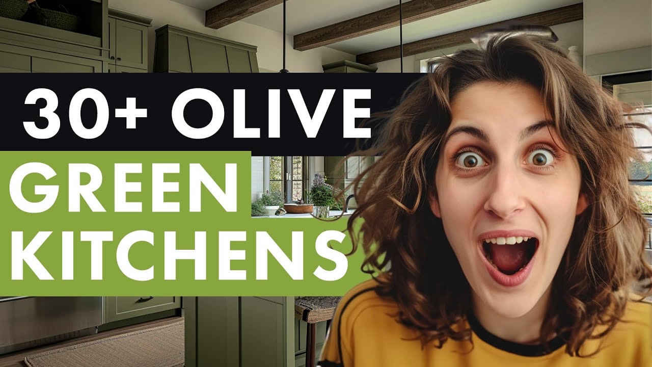 30+ Inspiring OLIVE GREEN Kitchen Ideas