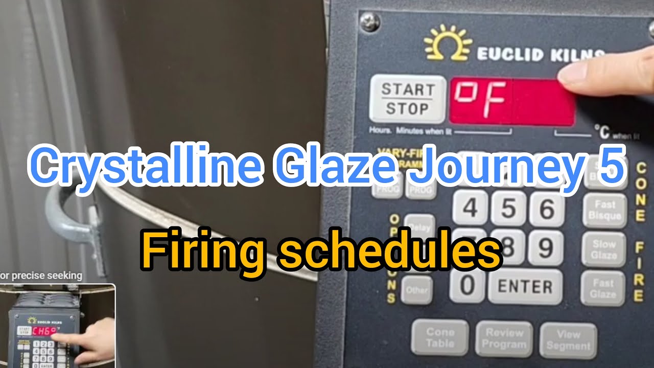 Crystalline glaze journey 5: What are the firing schedules