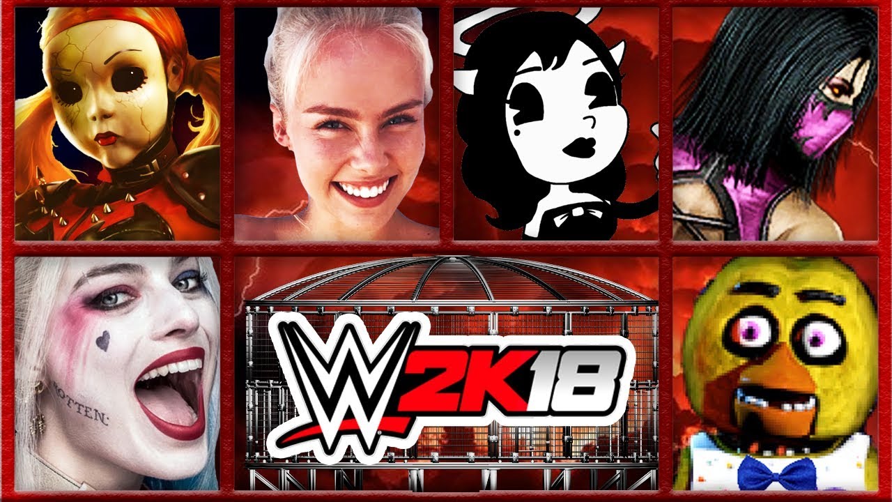 Elimination Chamber - Thea vs. Harley Quinn vs. Alice Angel vs. Mileena vs. Chica | WWE 2K18 S9E10