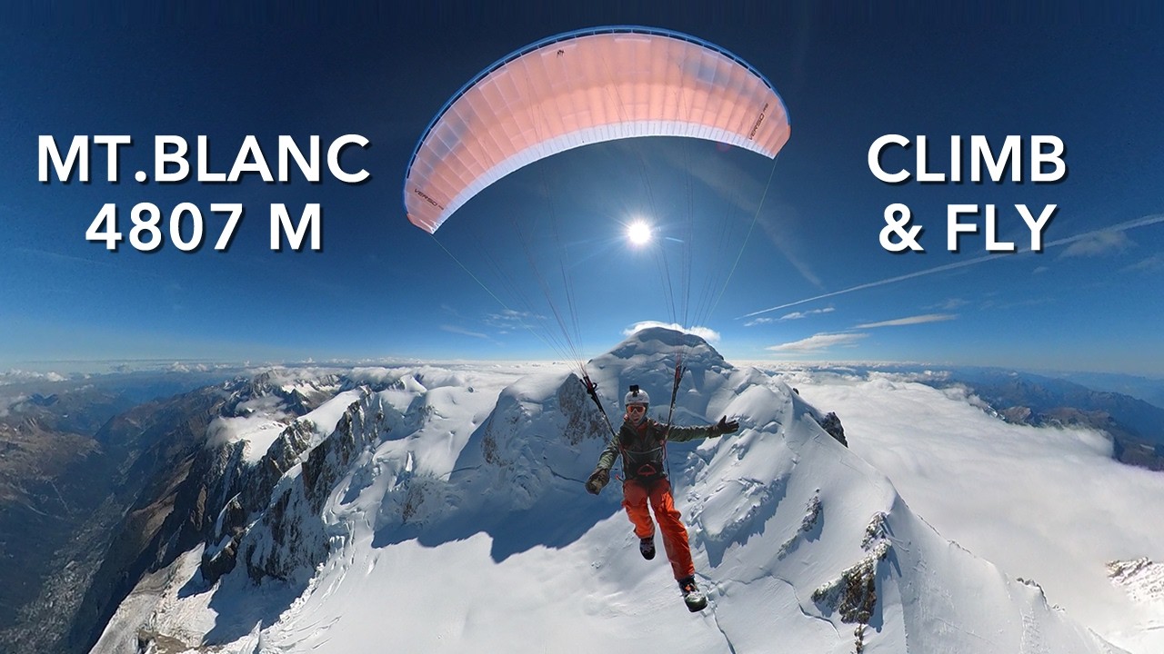 Mont Blanc 4807m | Climb & Fly | Goûter Route | Paragliding 🏔️🪂