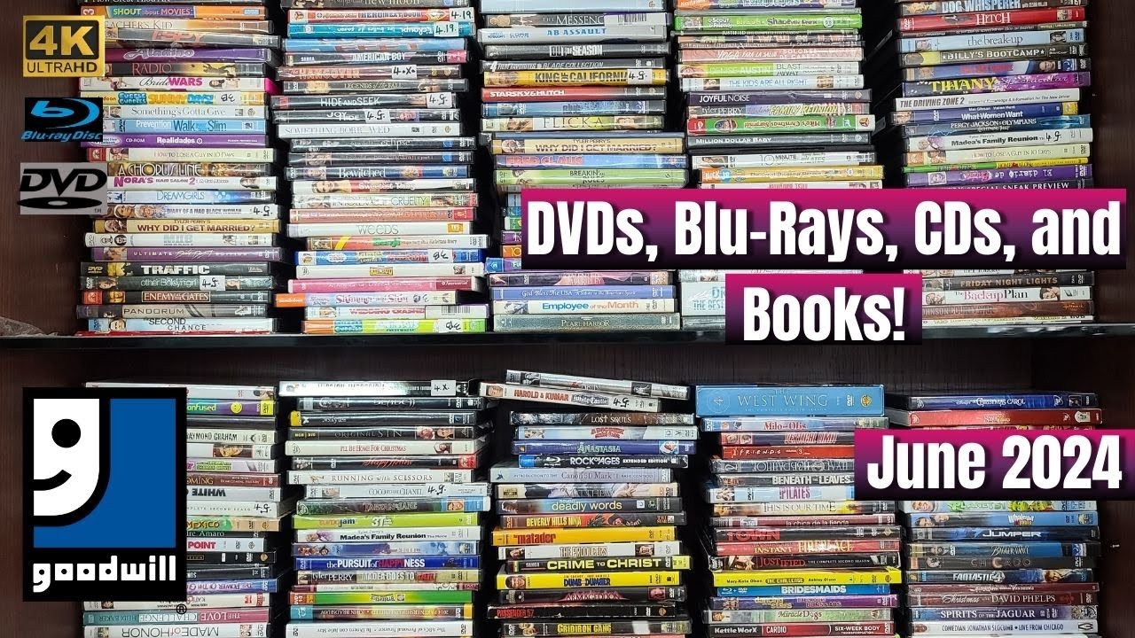 DVD, Blu-ray, CD и книги в Goodwill! (Июнь 2024 г.)