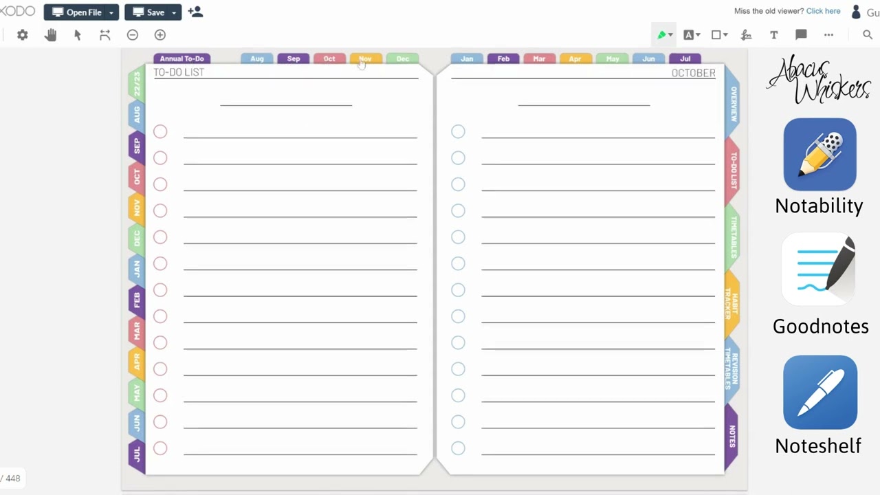 Digital Daily Student Planner - 2022/23 - 400+ page interactive PDF with clickable links
