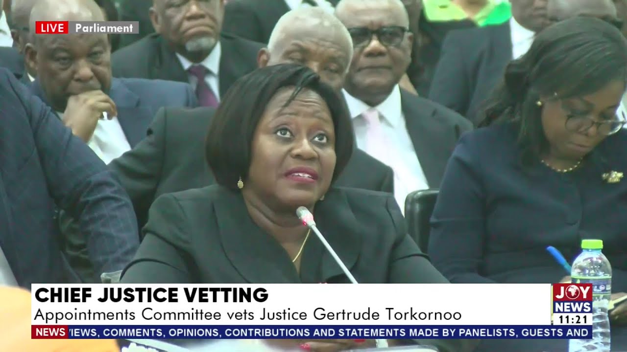 Chief Justice Vetting: Appointments Committee vets Justice Gertrude Torkornoo - Pt 1