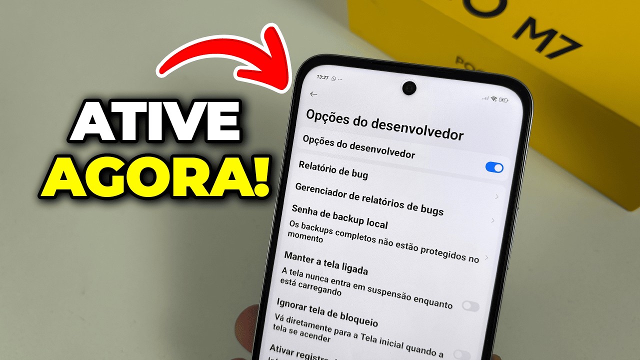 COMO ATIVAR AS OPÇÕES DO DESENVOLVEDOR DO POCO M7