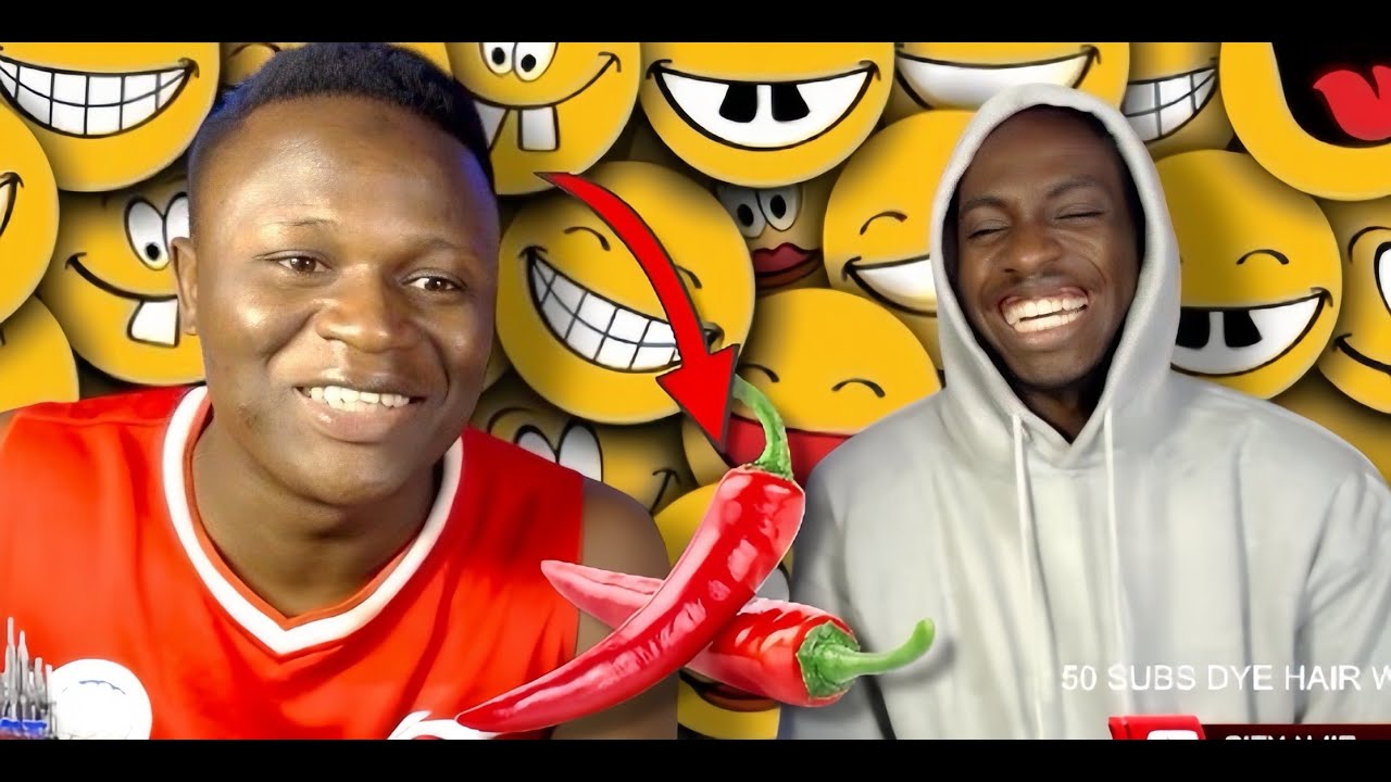 CITY NJIE & MASSAQUOI PLAYS TRY NOT TO LAUGHT - EAT SPICY PEPPER