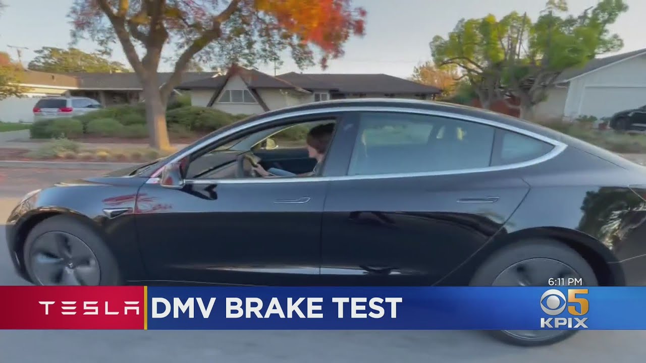 Tesla Braking System Causes Young Driver To Fail His DMV Driving Test