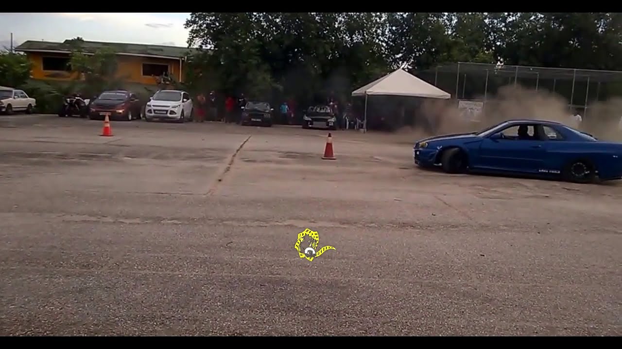 Nissan R34 Skyline and Lexus Altezza drifting  Trinidad