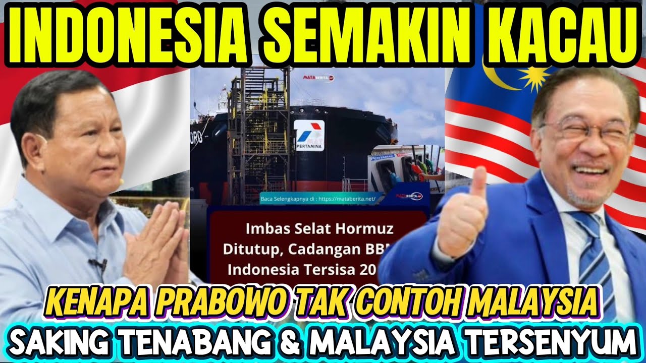 INDONESIA SEMAKIN KRITIS❗PRABOWO INGIN CONTOH MALAYSIA DI SAAT INDO PANIK MALAYSIA MALAH TERSENYUM❗