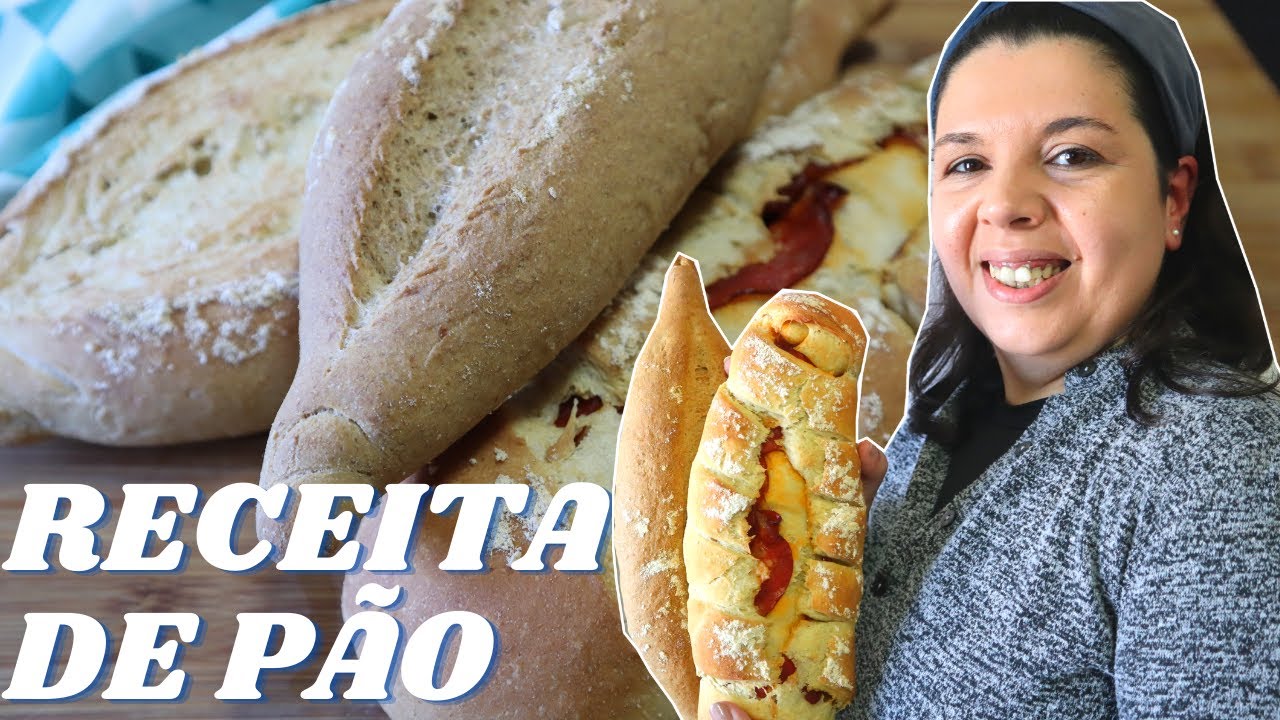 RECEITA DE PÃO DE TRIGO E CENTEIO + PÃO COM CHOURIÇO, FÁCIL E RÁPIDO | Especial 10k Inscritos