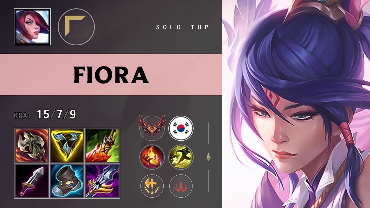 Fiora Top vs Jax - KR Grandmaster Patch 26.16