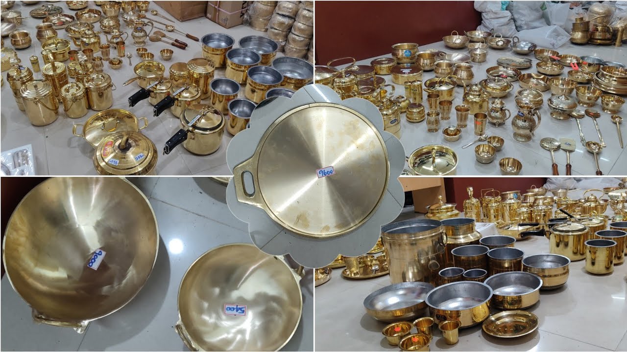 கம்மியான விலையில் பாரம்பரிய பித்தளை, வெங்கலப் பாத்திரங்கள் 🤩Traditional Brass & Bronze Cookwares