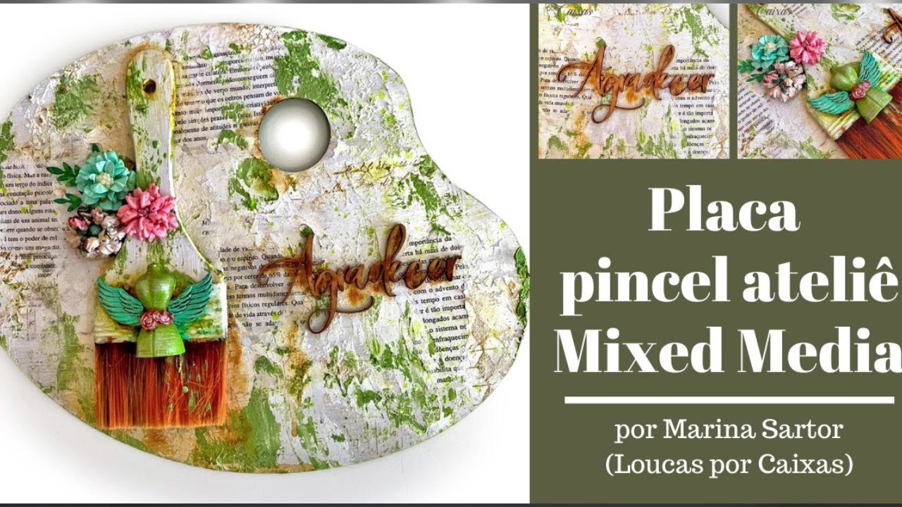 REPRISE Marina Sartor - Live 15/11/2021 - Placa Pincel Ateliê Mixed Media
