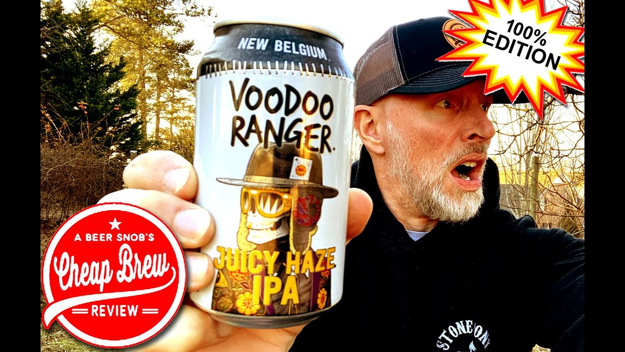 New Belgium Voodoo Ranger Juicy Haze IPA Beer Review by A Beer Snob's Cheap Brew Review