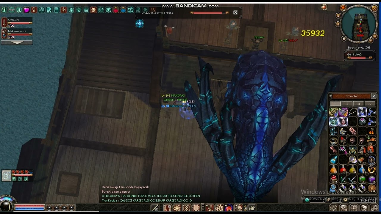 Metin2 Bedenselle Düz Hidra Kesimi OMEEN