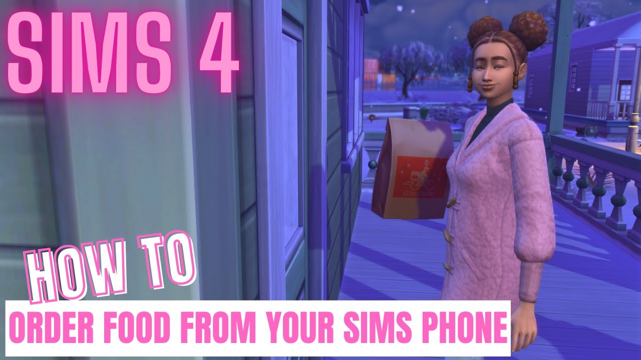 Sims 4 — Как заказать еду с телефона вашего сима