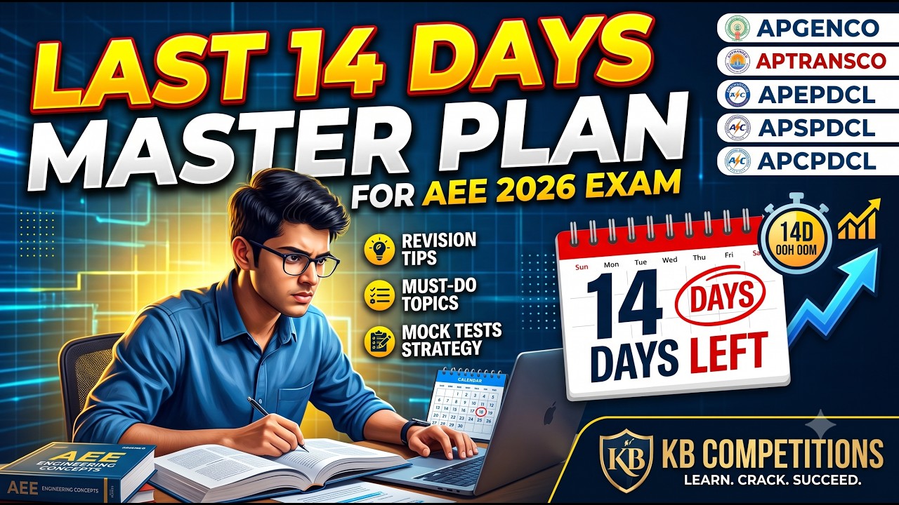 Last 14 days strategy for AP AEE 2026 Exam