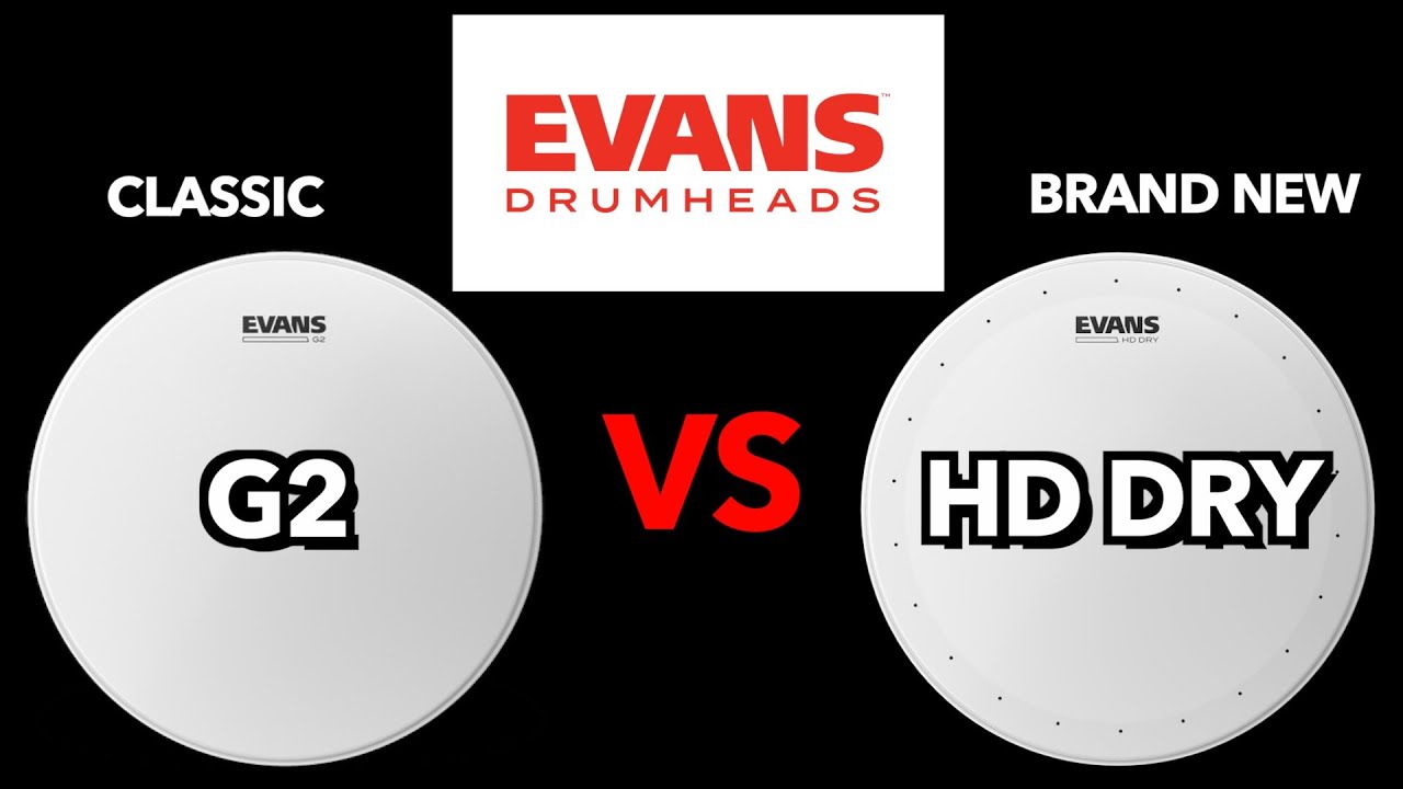 Evans Drum Head Comparison! - HD Dry vs G2