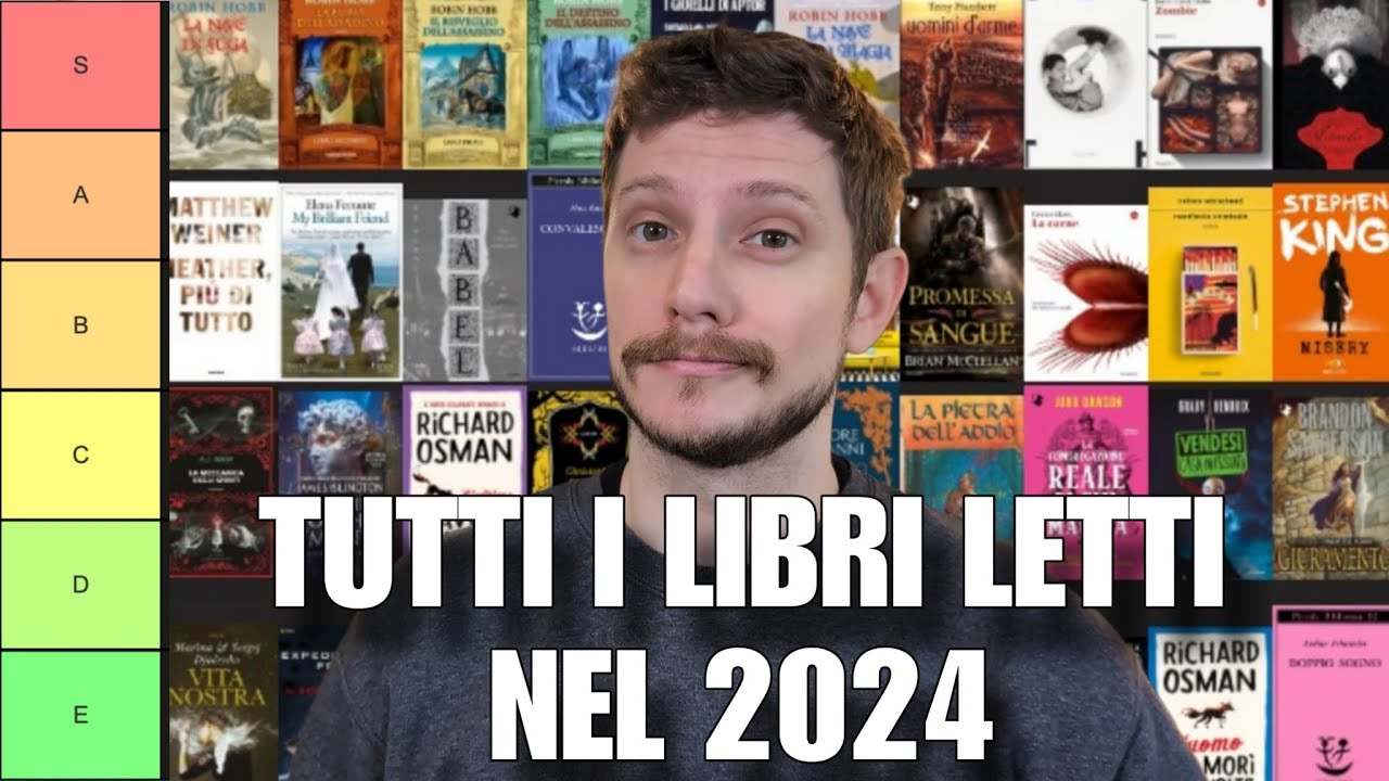 TIER LIST di tutti i libri letti quest'anno - Best books of 2024