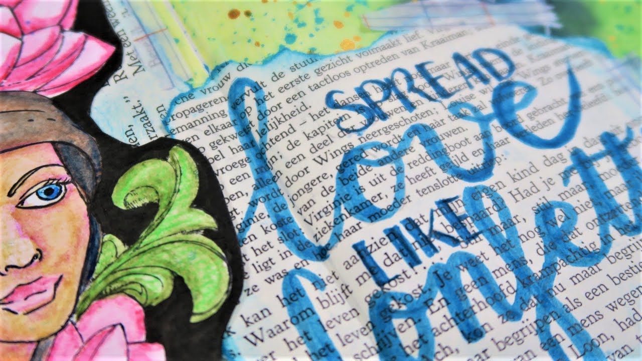Take5 Art Journal Collaboration ~ Spread love like confetti