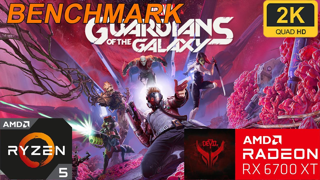 Marvel's Guardians of the Galaxy | R5 5600X+RX6700 XT | RT on/off | 1440p