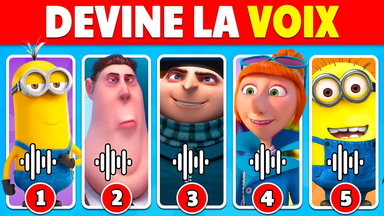 Devine La Voix...! 🍌🟡 Moi, Moche et Méchant 4 | Poppy, Gru, les MEGA Minions...