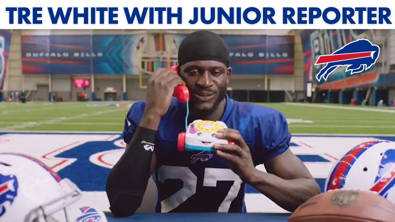 Tre'Davious White Answers Hard-Hitting Questions from Junior Reporter | Buffalo Bills