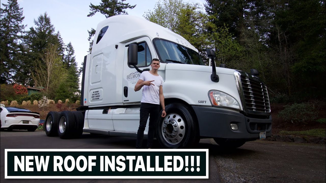 The Freightliner Is Finished!!! New Roof Installed And Painted!
