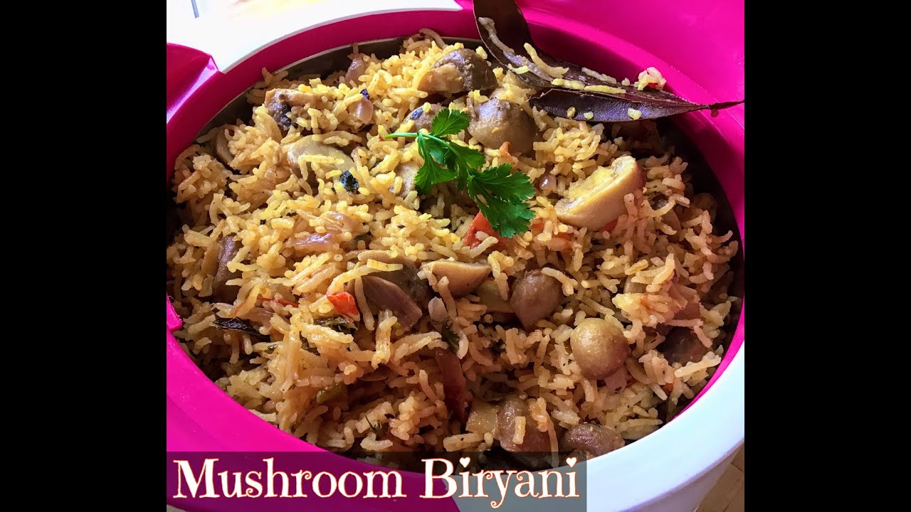 Mushroom Biryani In Pressure Cooker | Mushroom Pulav | One Pot Mushroom 🍄 Rice