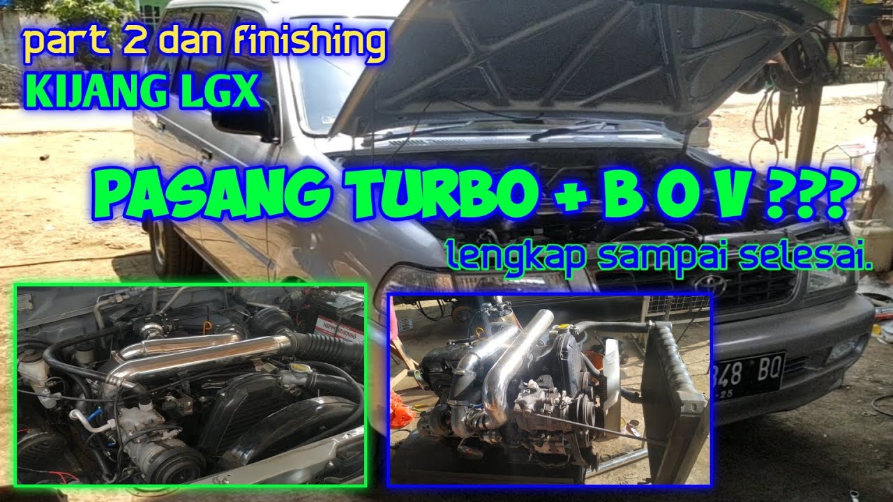 Perakitan mesin kijang LGX plus pasang turbo