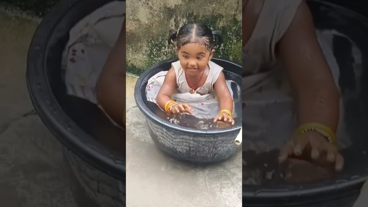 #cute#junnu#🥰🥰#playing#with#water#youtubeshorts