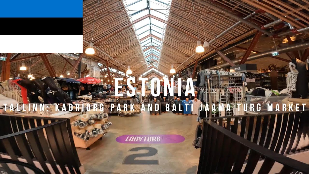 🇪🇪 Estonia Ep. 1 (Tallinn): GIANT Indoor Market and Foods!! Navigating to the COAST?!