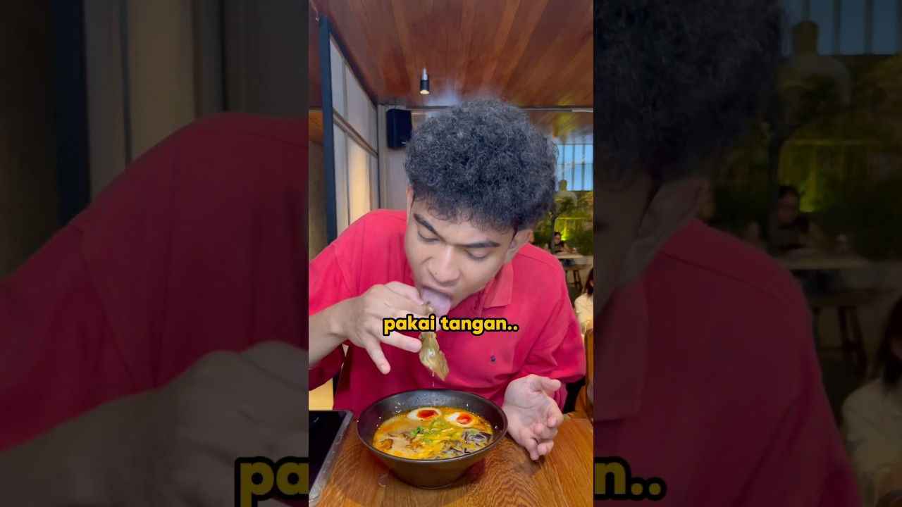 Makan ramen ternyata enak ya!!