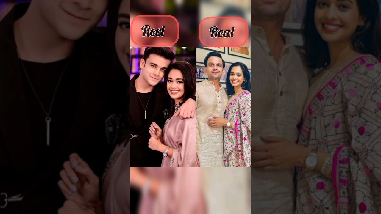 Reel 🆚 Real ❤️ kumkum bhagya star cast #Parachiranveer#couple