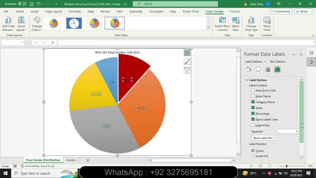 Exp19_Excel_Ch03_ML2_Grades | Exp19 Excel Ch03 ML2 Grades | MyLab Service Solution