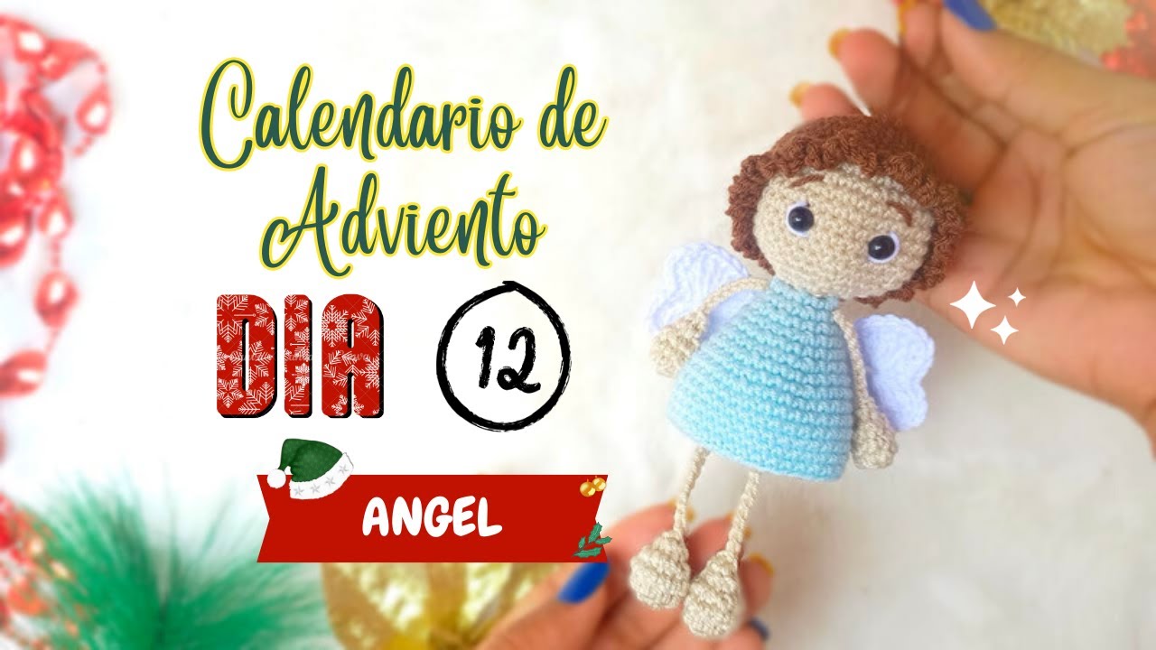 ANGEL DE NAVIDAD 🎄 DIA 12 | Calendario de Adviento🎄 - Adornos de navidad tejidos a crochet