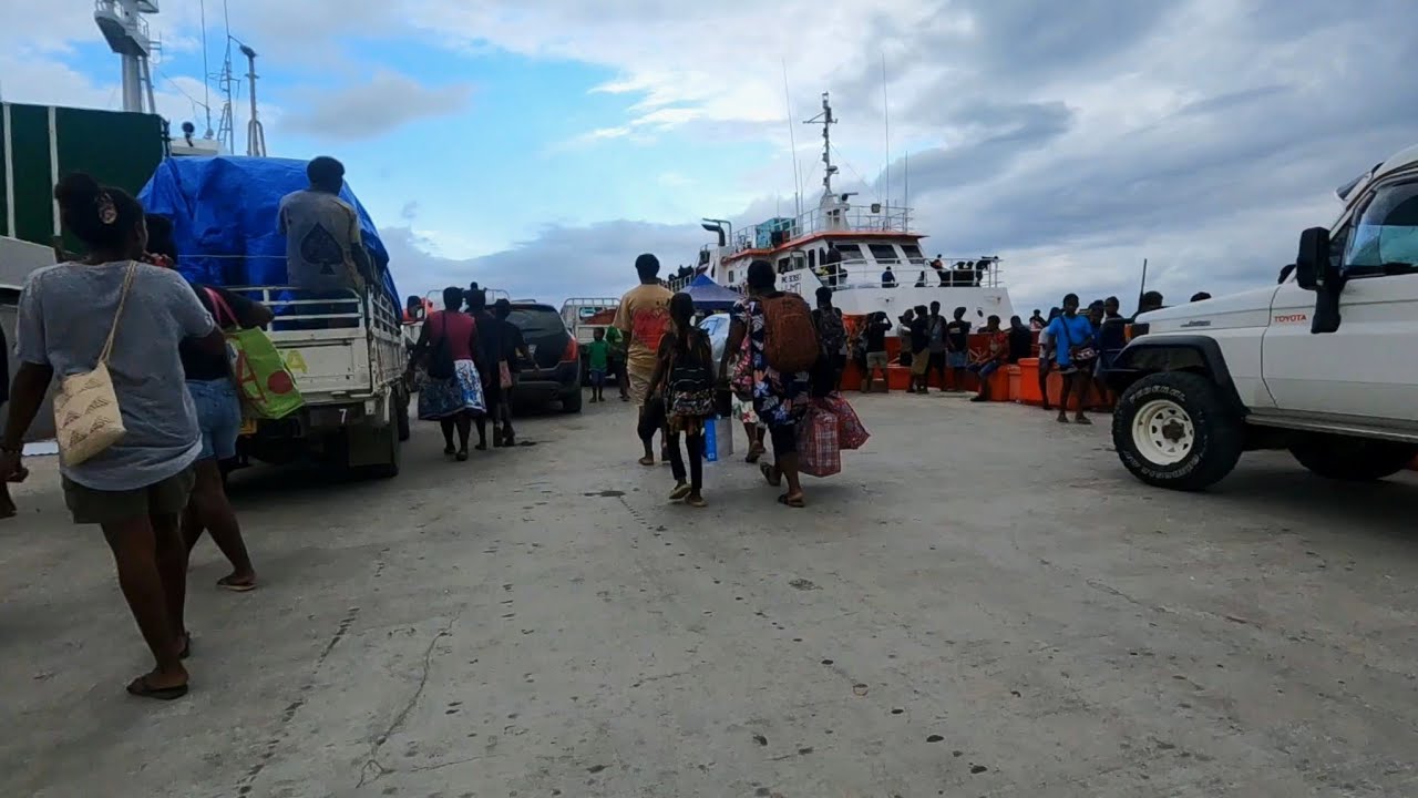 A busy Honiara Domestic Wharf look | Boarded Marina 2 🇸🇧
