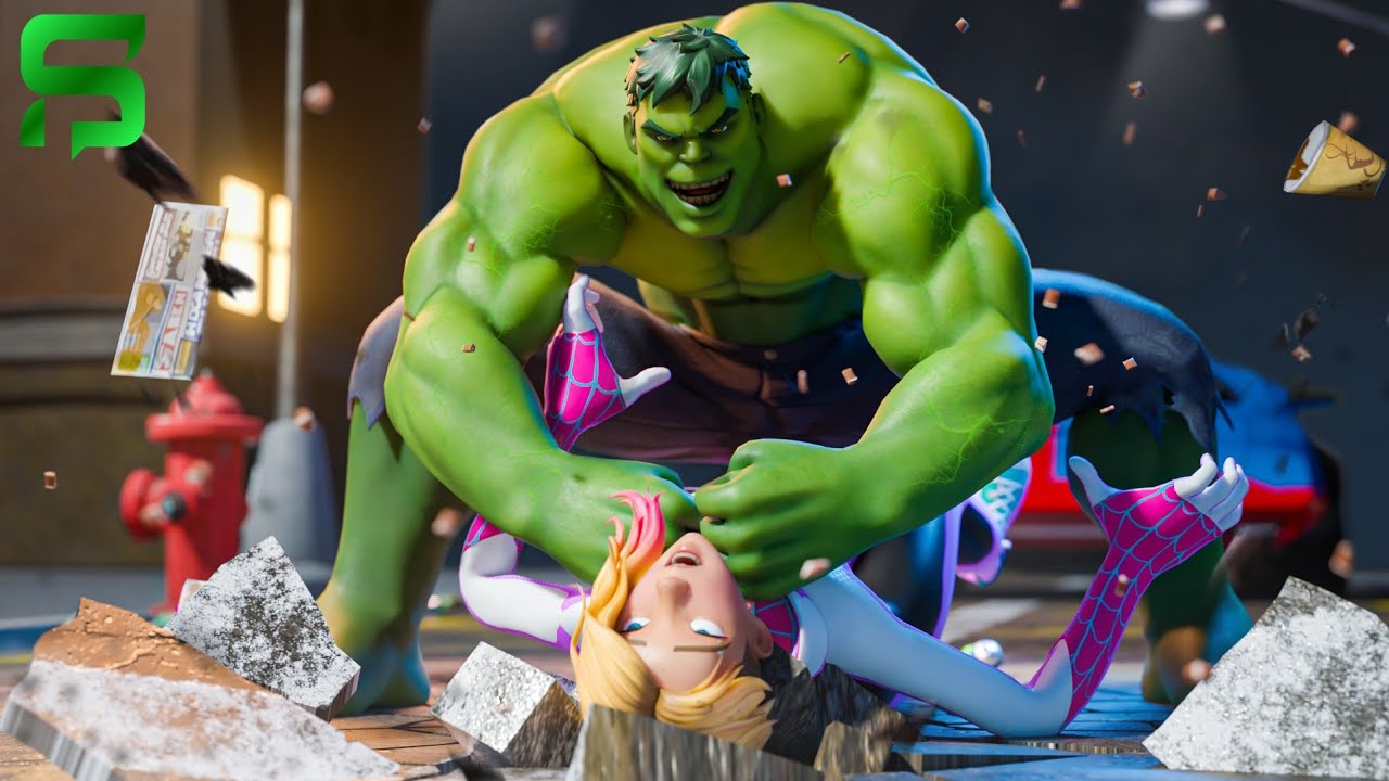 The Incredible Hulk SMASHES & DESTROYS Spider-Gwen.. Fortnite Chapter 4