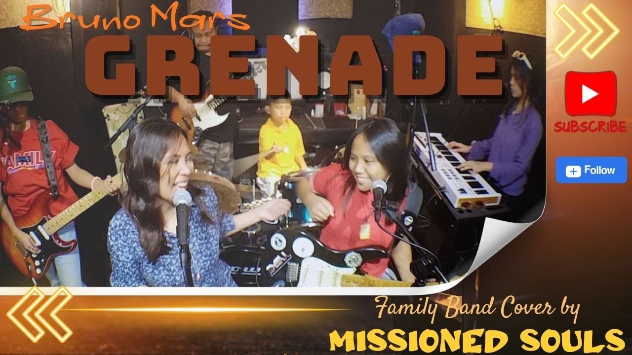 Grenade by Bruno Mars | Missioned Souls (family band cover)