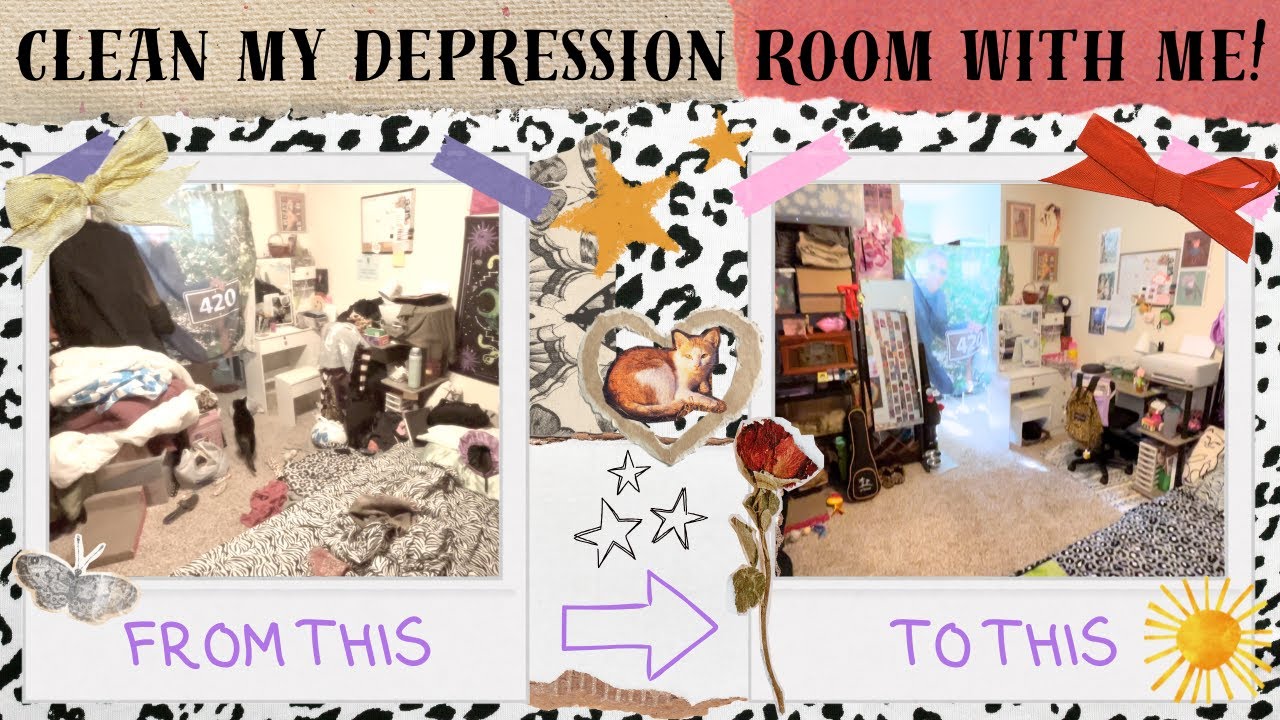 CLEAN MY (depression) ROOM WITH ME | organize + clean with me
