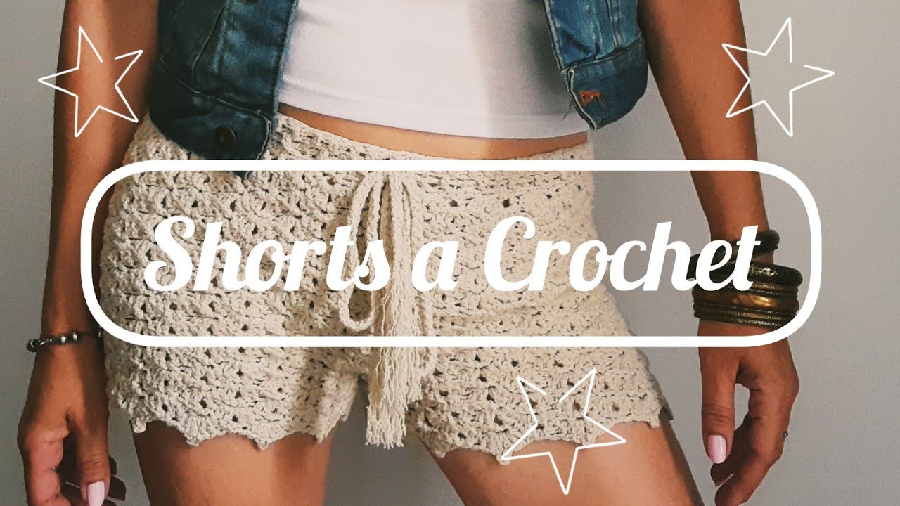 Short fácil elastizado a crochet.Sin costuras, para cualquier tamaño e hilado. #crochet #crocheting