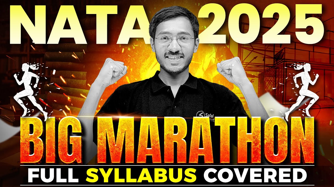 Big Marathon🔥 NATA 2025 | Full Syllabus Covered | Sachin Prajapat @SafalTogether-Architecture​