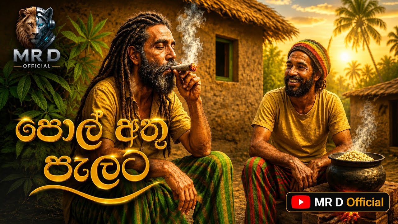 🌴 පොල් අතු පැලට | Sinhala Reggae 🇱🇰🎶 | Official Lyrics by D.Chamindamal | රෙගේ Song