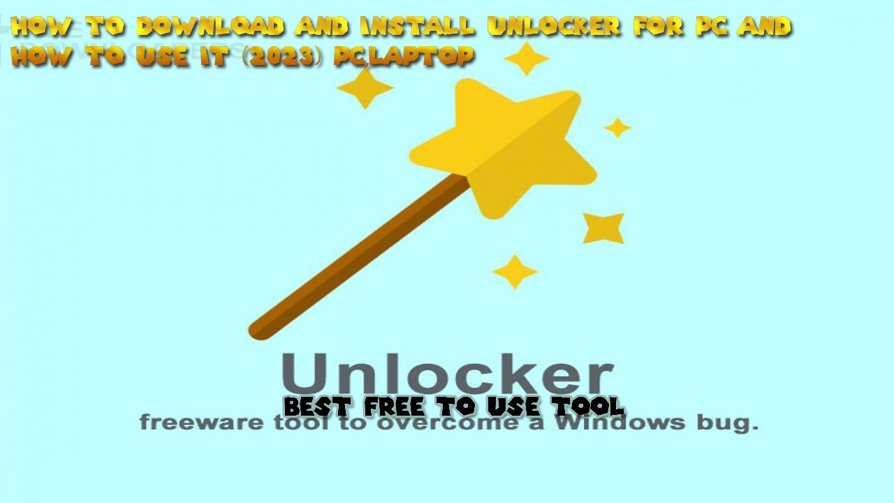 How to Download and Install Unlocker and how to use it (2023) PC,Laptop