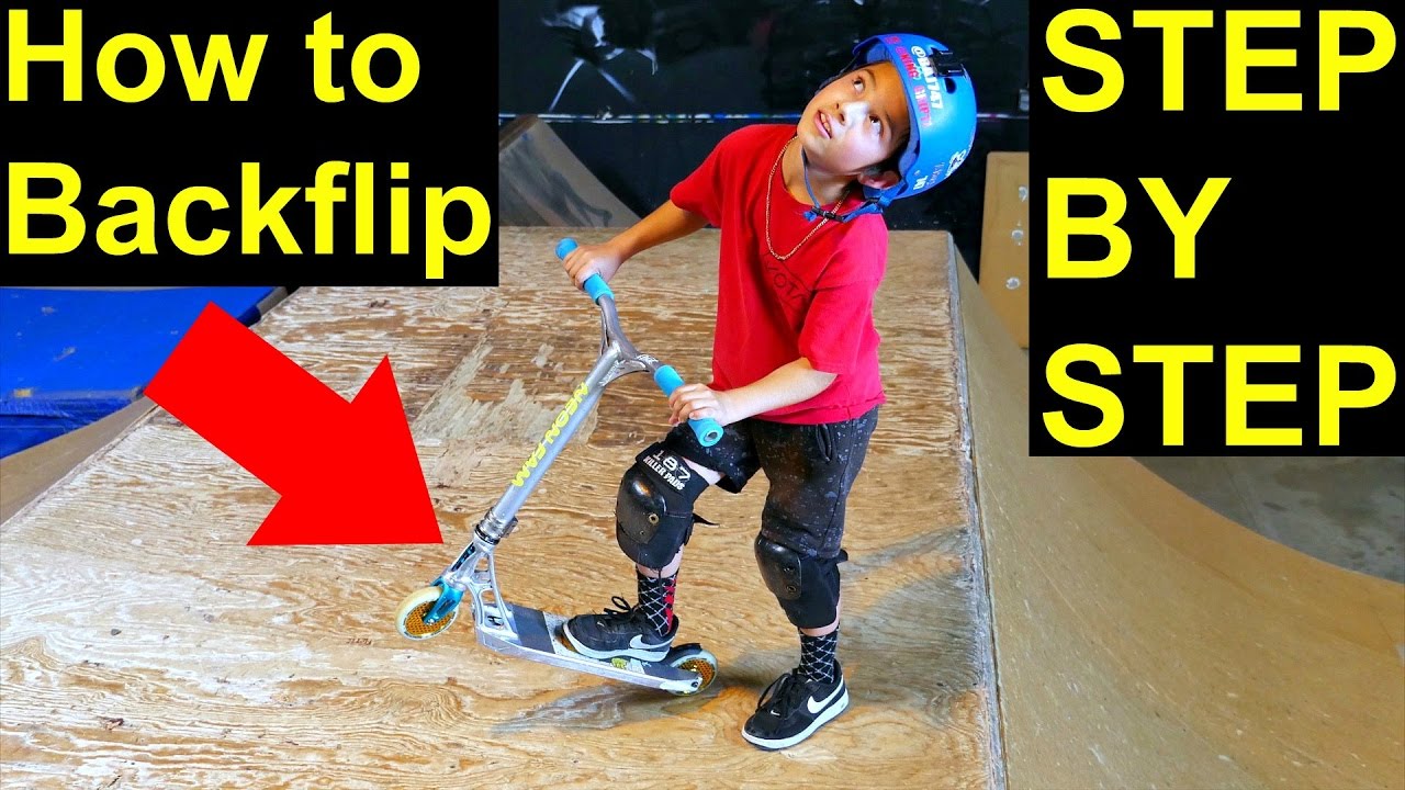How to Backflip on a Scooter! EASY & SIMPLE✅‼️