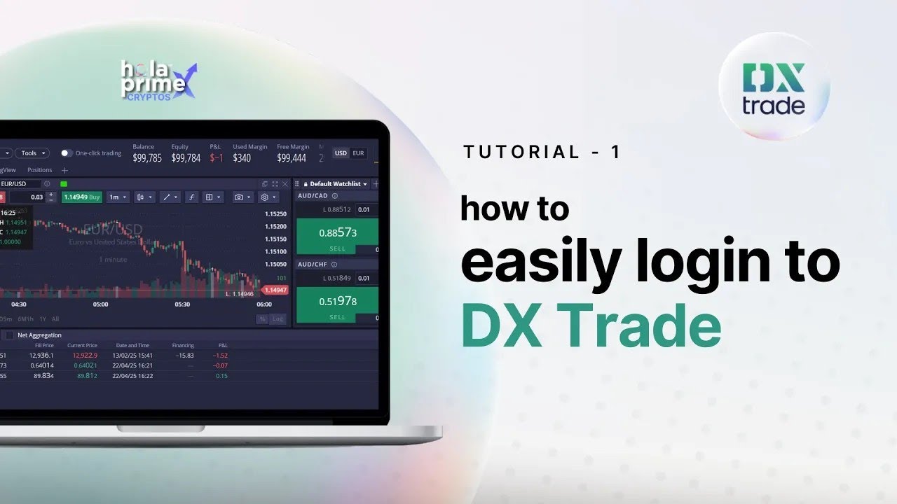How to Log in to DX Trade Platform (Hola Prime Tutorial for Beginners) | Hola Prime X