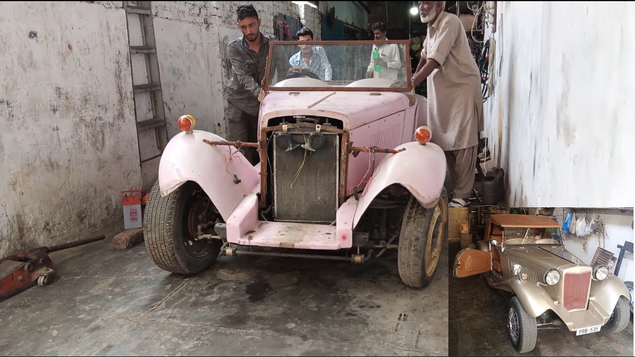 Restoration classic sports car with incredible skills | 1952 MG TD Roadster Replica | kit car build